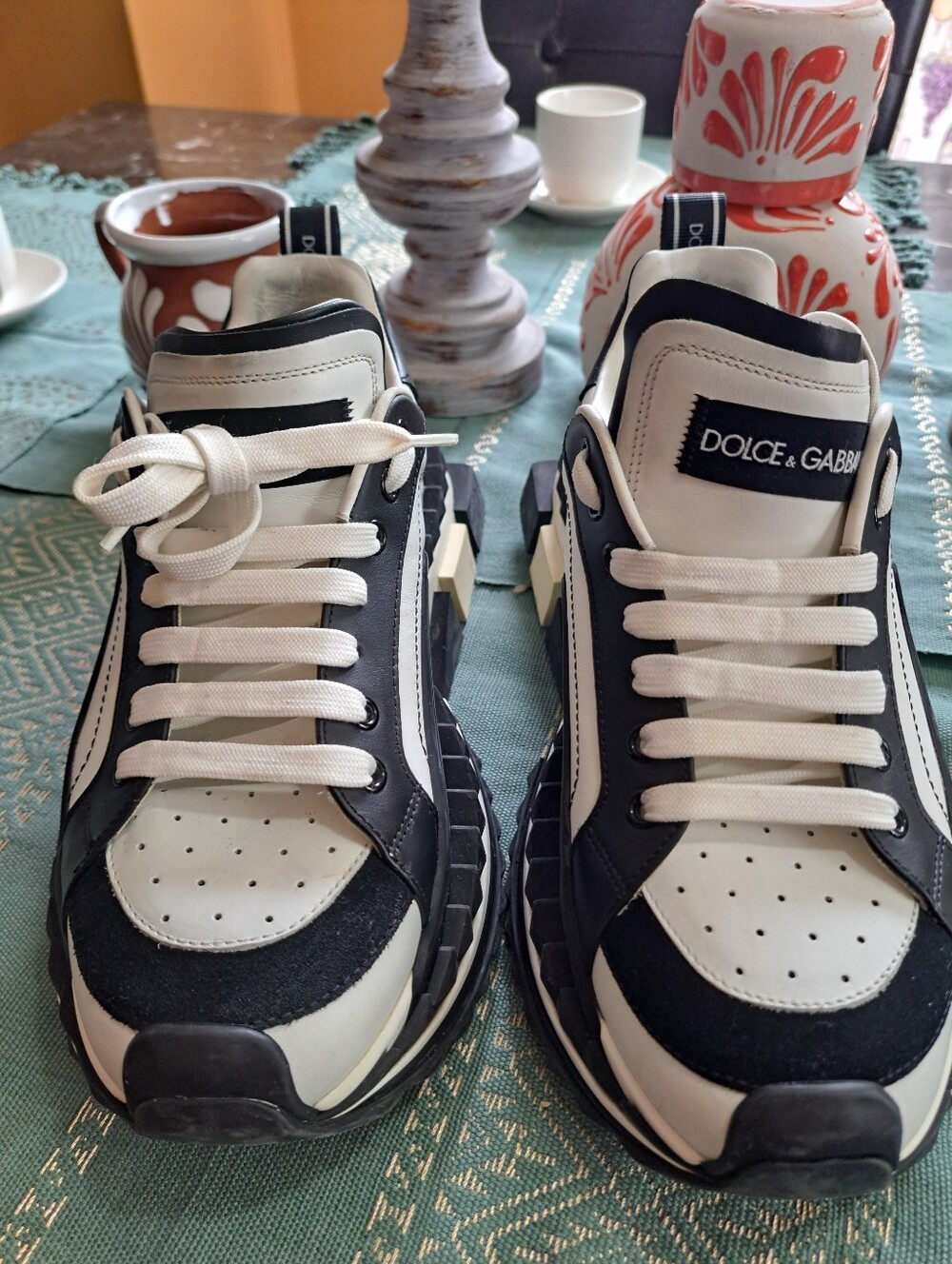 DOLCE & GABBANA Leather  Shoes US 10.0 Chunky Sole Made in Italy  Preowened.... - Picture 9 of 10